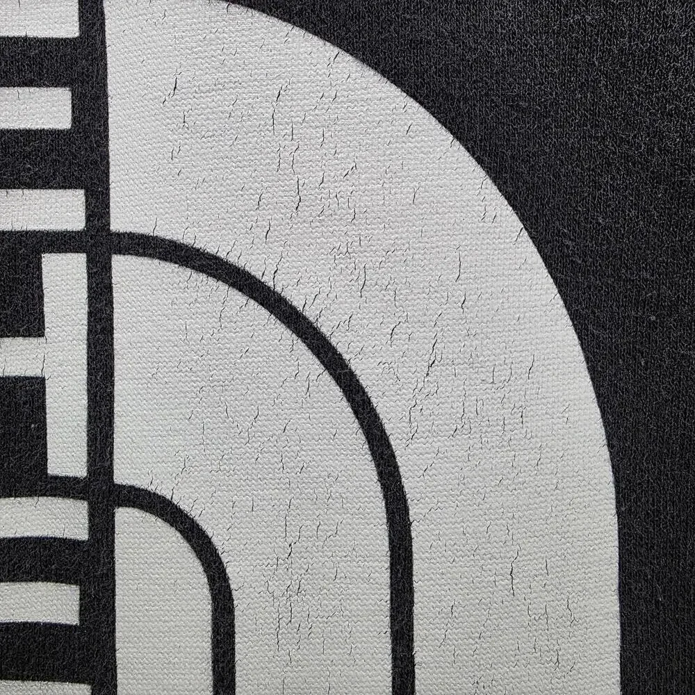 The North Face Hoodie Mens M Black Pullover Hooded Pockets Graphic Print